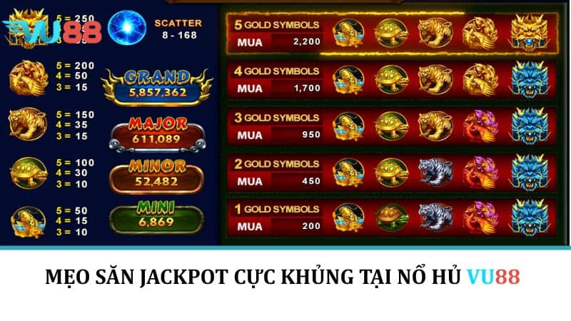 Mẹo săn jackpot cực khủng tại nổ hủ VU88