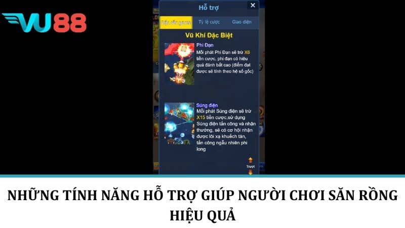 Những tính năng hỗ trợ giúp người chơi săn rồng hiệu quả