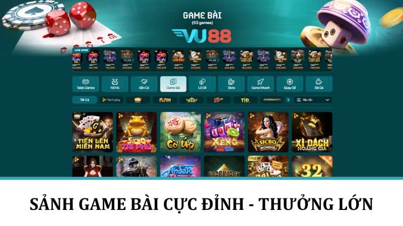 Đá Gà 88 Sảnh game bài cực đỉnh - thưởng lớn