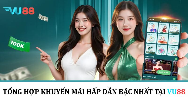 Khuyến Mãi VU88 - Phần Thưởng Hấp Dẫn Tại Nhà Cái Uy Tín Tổng hợp khuyến mãi hấp dẫn bậc nhất tại VU88